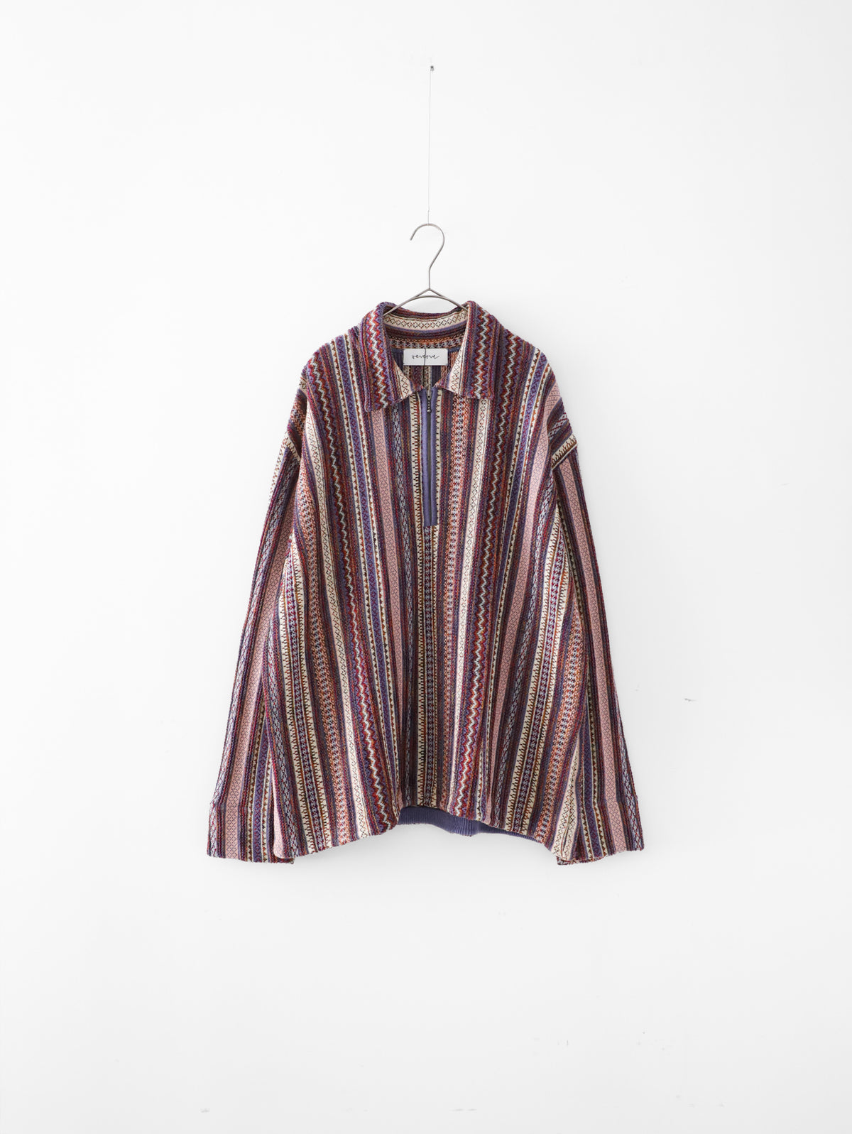 half zip pullover knit / reverve