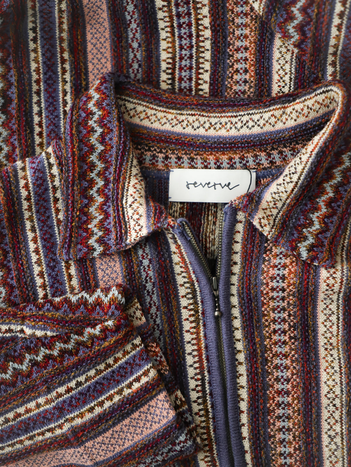 half zip pullover knit / reverve