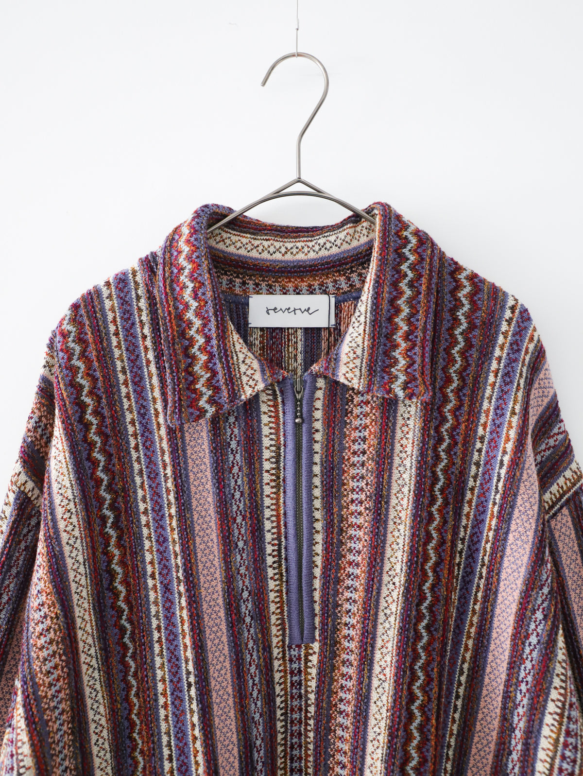 half zip pullover knit / reverve